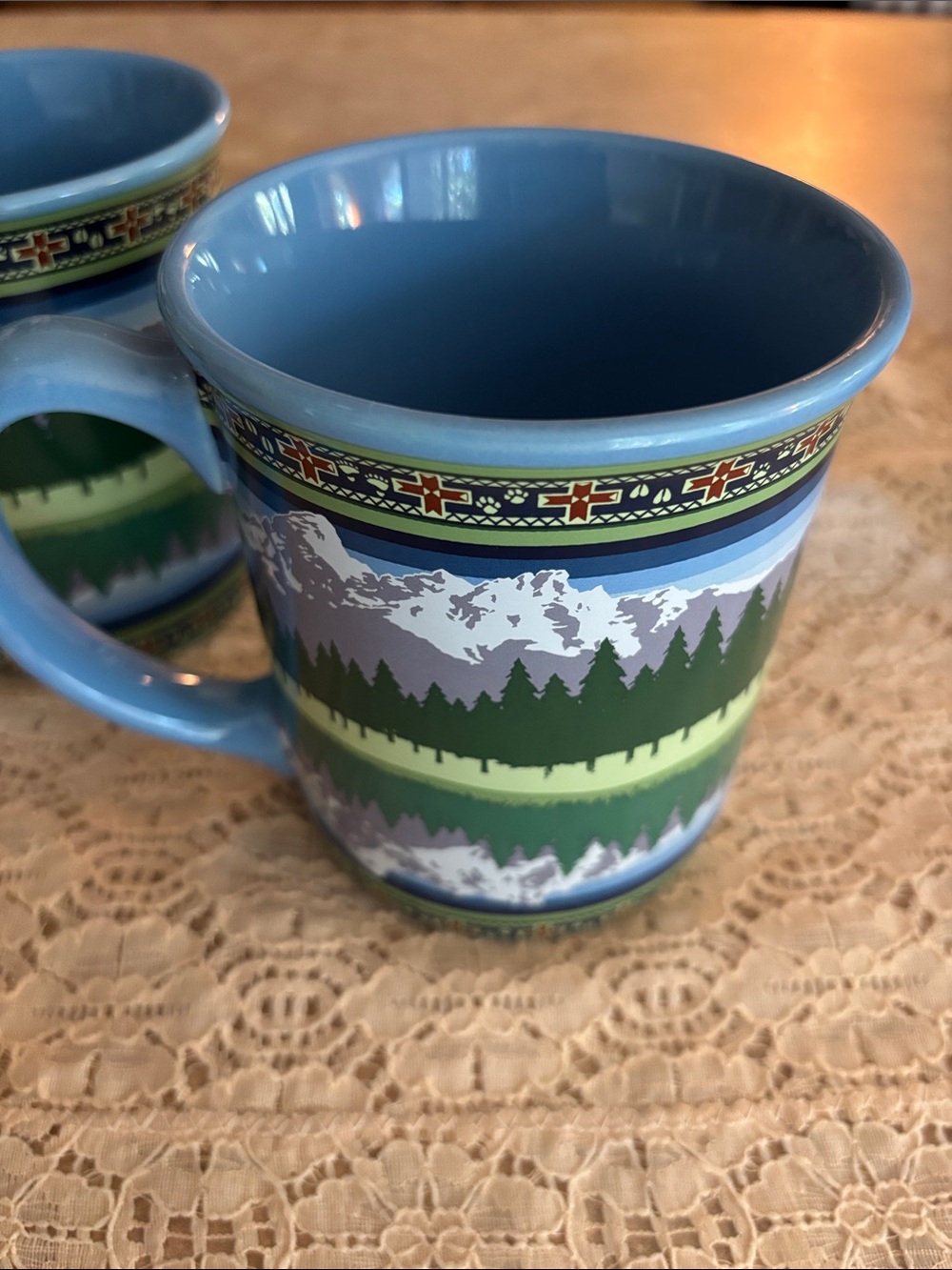 Pendleton “Teton Reflections” Teton Mountain Scenery Ceramic Coffee Mugs 8-12oz